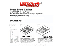 3-Drawer Press Brake Tool Cabinet 