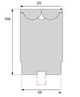 Model 2.5 Rolla-V Press Brake Dies