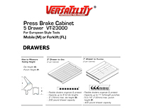 5-Drawer Press Brake Tool Cabinet 
