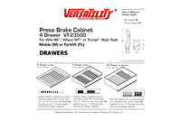 4-Drawer Press Brake Tool Cabinet 