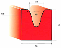 Acute-Angle Single-Vee Dies (2011-A-32-45)