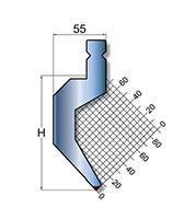 800 Kilonewtons Per Meter (kN/m) Maximum Force and 86 Degree (º) Angle Trumpf Style Punch (TR-200K)