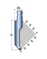 800 Kilonewtons Per Meter (kN/m) Maximum Force and 86 Degree (º) Angle Trumpf Style Punch (TR-201K)