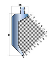 800 Kilonewtons Per Meter (kN/m) Maximum Force and 86 Degree (º) Angle Trumpf Style Punch (TR-200S)