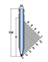 LVD 800 Kilonewtons Per Meter (kN/m) Maximum Force and 26 Degree (º) Style Punch (LVDTP00013)