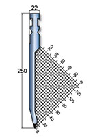 750 Kilonewtons Per Meter (kN/m) Maximum Force and 250 Millimeter (mm) Height (H) RF-A Style Punch