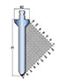 2500 Kilonewtons Per Meter (kN/m) Maximum Force and 60 Degree (º) Angle Trumpf Style Punch (TR-203S)