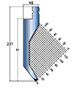 LVD 400 Kilonewtons Per Meter (kN/m) Maximum Force and 78 Degree (º) Style Punch (LVDTP00002)