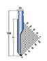 LVD 400 Kilonewtons Per Meter (kN/m) Maximum Force and 78 Degree (º) Style Punch (LVDTP00005)