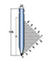 LVD 800 Kilonewtons Per Meter (kN/m) Maximum Force and 26 Degree (º) Style Punch (LVDTP00013)